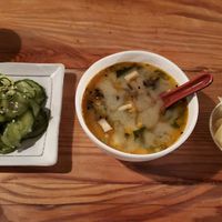 Spicy miso mushroom soup (amazing) at MA-KIN in Agoura Hills