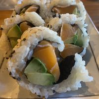 Salmon and avocado: w nice ratio of rice to the goods!  at MA-KIN in Agoura Hills
