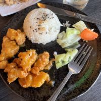 Orange chicken  at MA-KIN in Agoura Hills
