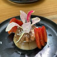 Flan de coco at Nula in Mal Pais