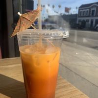 Thai ice tea   at Srey Vegan - Pop Up in Los Angeles