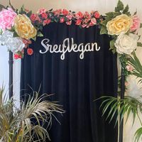 Love a photo op moment!  at Srey Vegan - Pop Up in Los Angeles