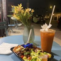 The Hook Up with Thai Iced Tea ♥️  at Srey Vegan - Pop Up in Los Angeles