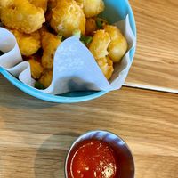 Crispy Cauliflower with Buffalo Sauce at Veggie Grill by Next Level in Santa Monica