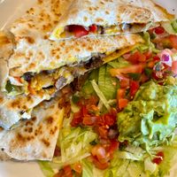 Beyond Steak Fajita Quesadilla at Veggie Grill by Next Level in Santa Monica