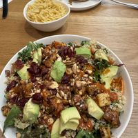 California bowl and Mac and cheesee plate  at Veggie Grill by Next Level in Santa Monica