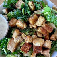 Kale Caesar salad with Tempe  at Veggie Grill by Next Level in Santa Monica