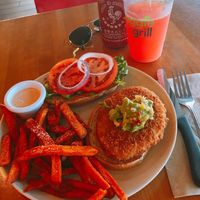 ”chicken burger” at Veggie Grill by Next Level in Santa Monica