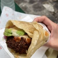 Green falafel burek  at Nami in Skiathos