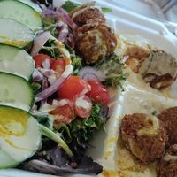 Falafel platter at Fresca on Addison in Richmond