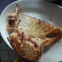 Kids peanut butter & Jelly Sandwhich (warm) at Fresca on Addison in Richmond
