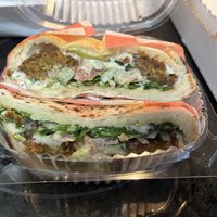 The Falafel sandwich   at Fresca on Addison in Richmond