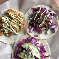 Eclectic tacos! at Fresca on Addison in Richmond