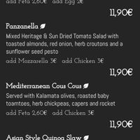 Sommer Menu at Café Schneider in St Anton Am Arlberg