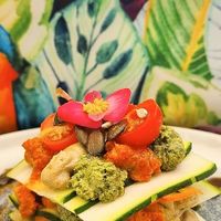 Raw Vegan Lasagne  at Café Schneider in St Anton Am Arlberg