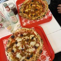 Vegan tuna pizza & vegan greek supreme pizza  at Pizzi*s & Cream in Vienna