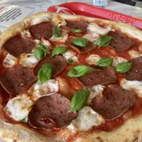 The “salami” with basil   at Pizzi*s & Cream in Vienna