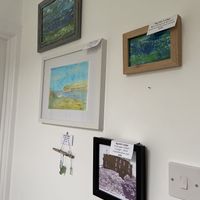 Local artwork you can buy  at Sgarbh Lodge in Isle Of Skye