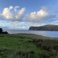 The view just outside of the terrain  at Sgarbh Lodge in Isle Of Skye