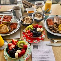 Extensive and delicious vegan breakfast   at Sgarbh Lodge in Isle Of Skye