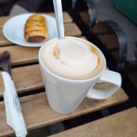 Oat latte at Mocha Beans in Westport