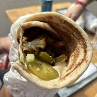 Roast cauliflower wrap  at Pita in North West London