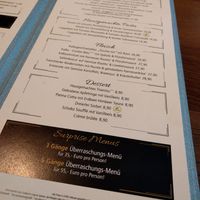 Clear Menu at Restaurant Peja in Loerrach