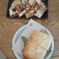 bocata y quesadillas veganas at Harri Taberna in Getxo