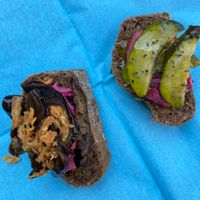 Vegan cicchetti   at H2 NO in Venice