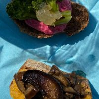 Vegan cicchetti   at H2 NO in Venice