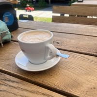 Cappuccino with plant milk  at MALKA Pizza & Grill in Juodkrante