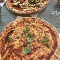vegan kebab pizza and maggie  at Godhem Sour Café & Bar in Trollhattan