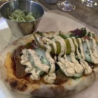 Vegan kebab pizza   at Godhem Sour Café & Bar in Trollhattan