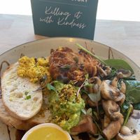 Big breakfast   at Bonobo Cafe in Christchurch