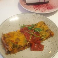 Highly recommend the frittata and baked cheesecake. Amazing! at Bonobo Cafe in Christchurch