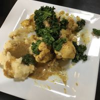 Agave mustard cauliflower special!   I always love their Buffalo cauliflower but this was a nice change.  Super yum!  at The Owl House in Rochester