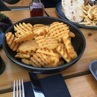 waffle fries at Boardwalk Bar & Grill in Bowness-on-windermere