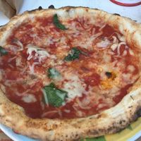 Vegan Pizza with the best rice Mozarella in my life!  at Rossopomodoro in Rimini