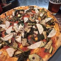 Vegan pizza   at Sbionta in Rimini