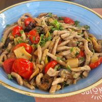 The vegan pasta at Sbionta in Rimini