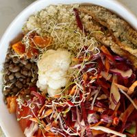 ensalada del día  at Isla Vegana in Ushuaia