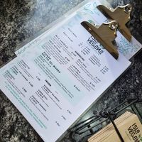 The menu at Isla Vegana in Ushuaia