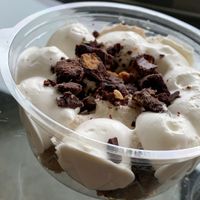 Chocolate and orange cake at Isla Vegana in Ushuaia