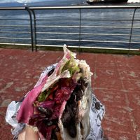 Nom nom I went to the waterfront to enjoy it was the best food I had since I arrived   at Isla Vegana in Ushuaia