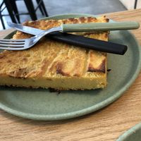 Chickpea flour based tortilla   at Isla Vegana in Ushuaia