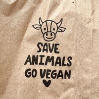 Cute paper bags  at Isla Vegana in Ushuaia