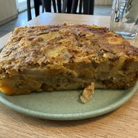 Tortilla with vegetables  at Isla Vegana in Ushuaia
