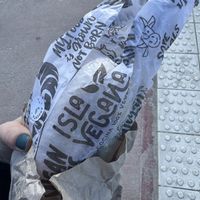 Crumbed seitan baguette   at Isla Vegana in Ushuaia