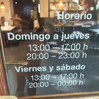 Opening times so as November 2023 at UDON in Burgos