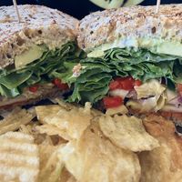 Veggie sandwich  at Black Bean Cafe in Gibsons